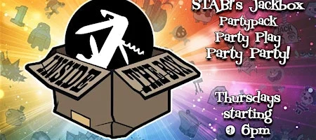 Poster for Inside The Box - STAB!'s Online Community Game Night