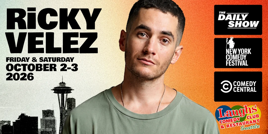 Poster for Comedy Show: Ricky Velez on Oct.2nd and 3rd -Laughs Comedy Club-Seattle