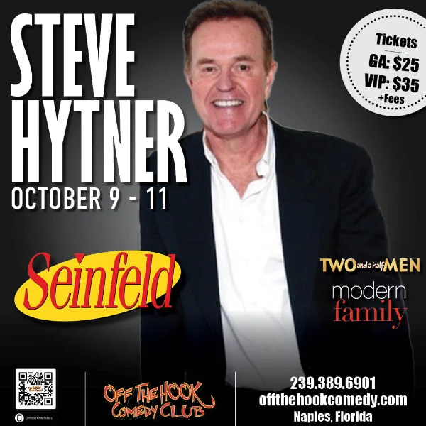 Poster for Comedian Steve Hytner Live in Naples, Florida!