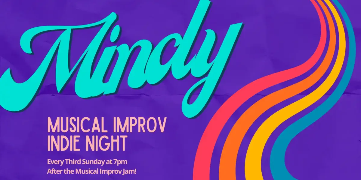Poster for Mindy: Musical Improv Indie Night