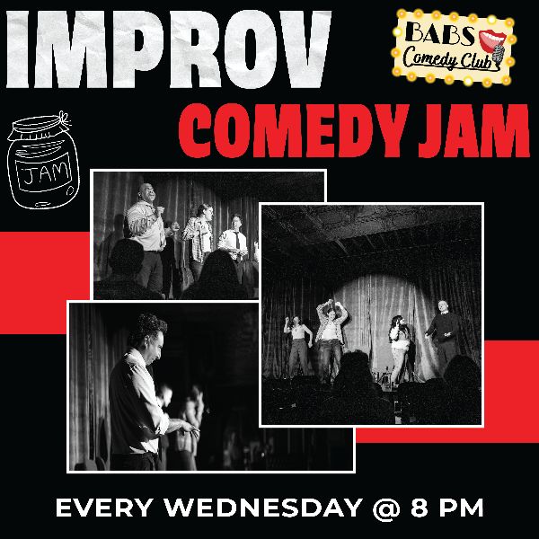 Poster for Open Improv Jam- FREE!
