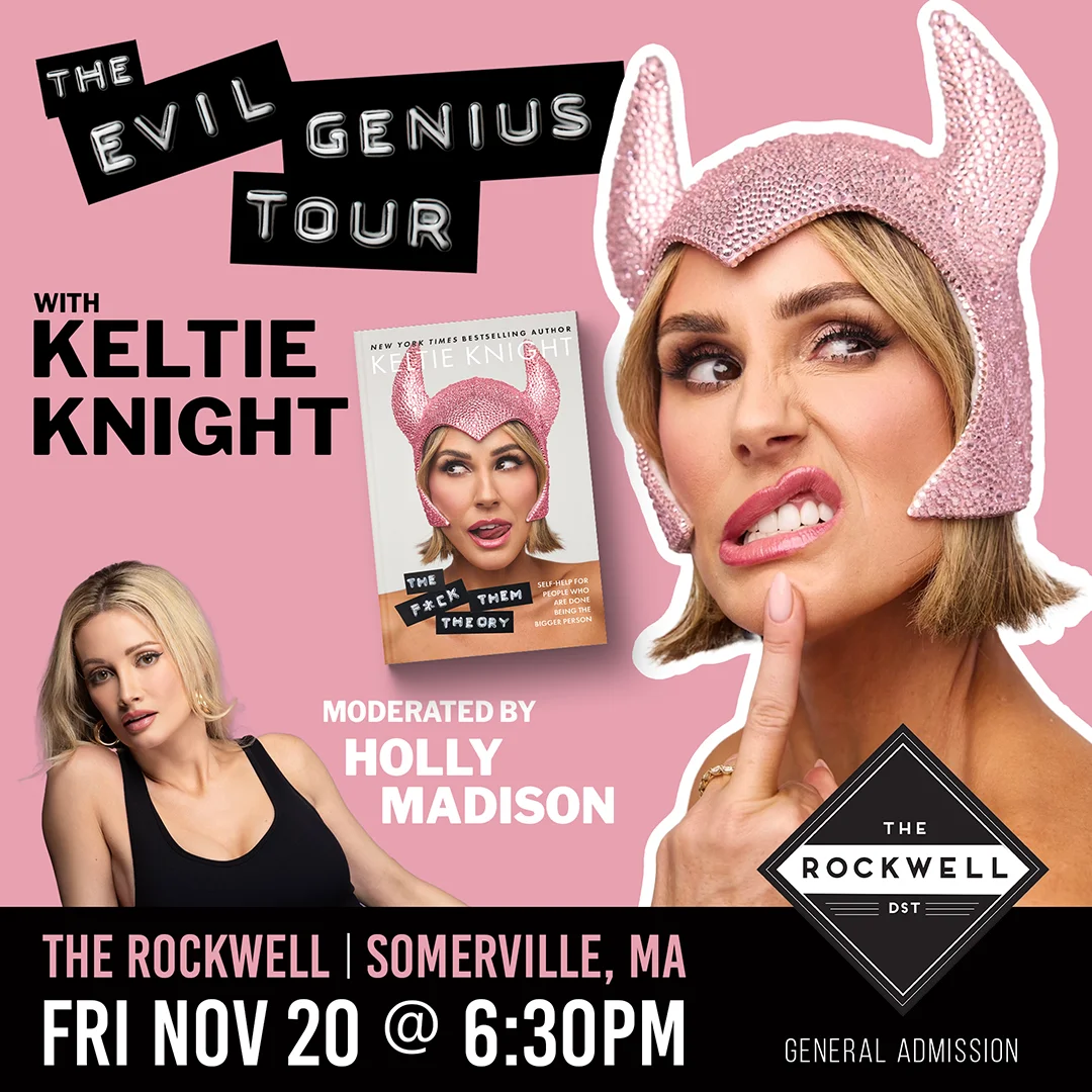 Poster for Keltie Knight’s Evil Genius Book Tour