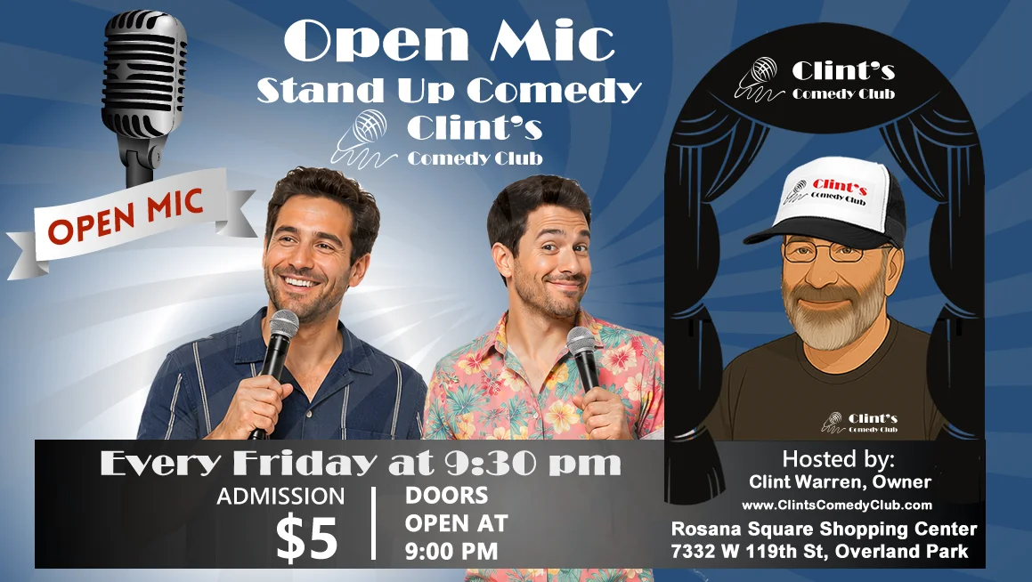 Poster for Open Mic Friday - August 28th
