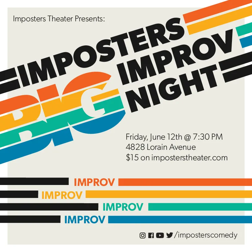 Poster for Imposters BIG Improv Comedy Night
