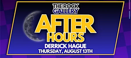 Poster for Derrick Hague Stand-Up Comedy Show