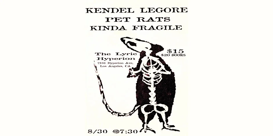 Poster for Kendel LeGore, Pet Rats, and Kinda Fragile