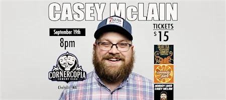 Poster for Headliner Casey McLain!