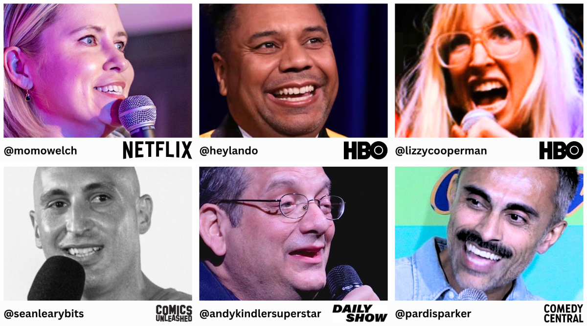 Poster for Electric Comedy: World Cup Edition ft. Andy Kindler, Lizzy Cooperman, Mo Welch, Sean Leary, Pardis Parker, Orlando Leyba & more TBA