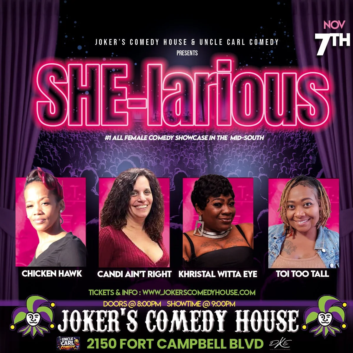 Poster for She-larious (All Female Show)