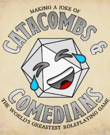 Poster for Upstairs at Helium: Catacombs & Comedians