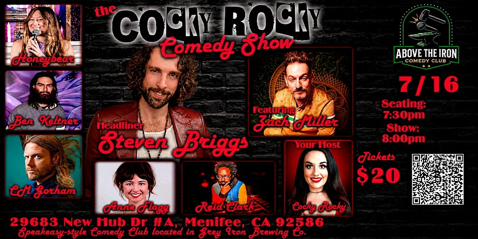 Poster for The Cocky Rocky Comedy Show
