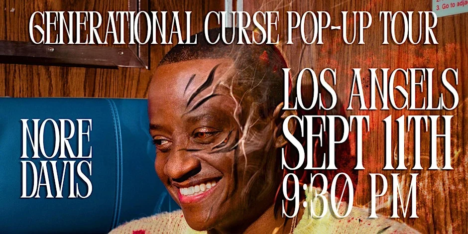 Poster for Nore Davis: Generational Curse Pop-Up Tour!