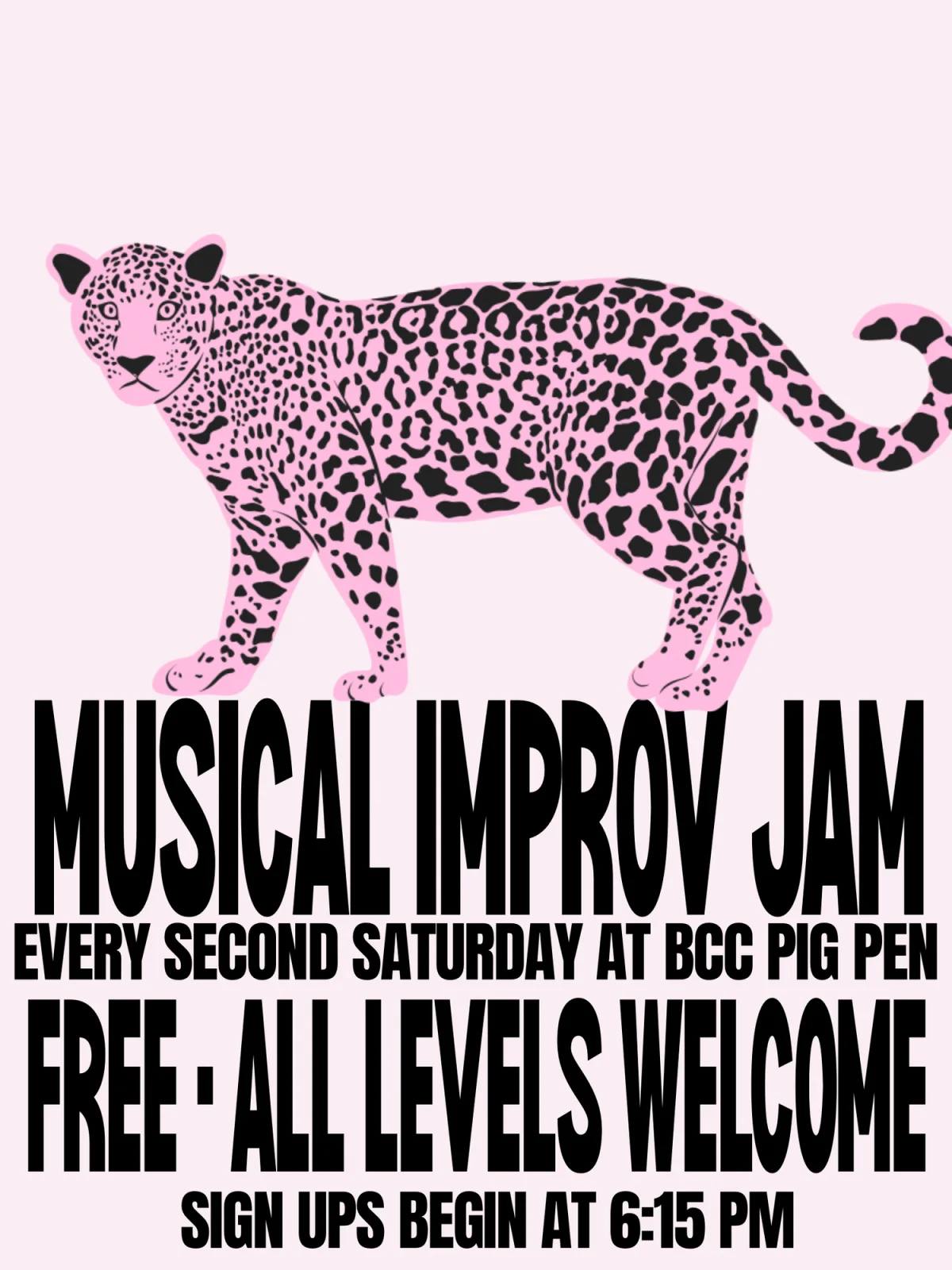 Poster for Musical Improv Jam!