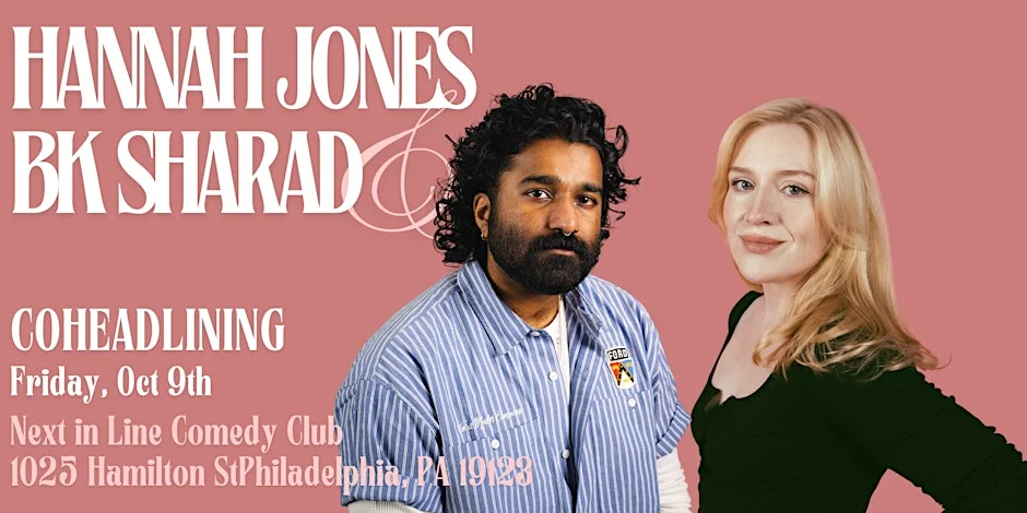 Poster for BK Sharad & Hannah Jones (Netflix is a Joke)