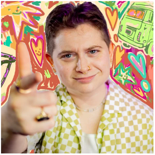 Poster for Strapped-In! Queer Comedy Showcase and After Party