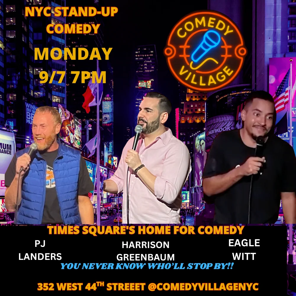 Poster for NYC Stand-Up | Mon, September 7th @7 PM