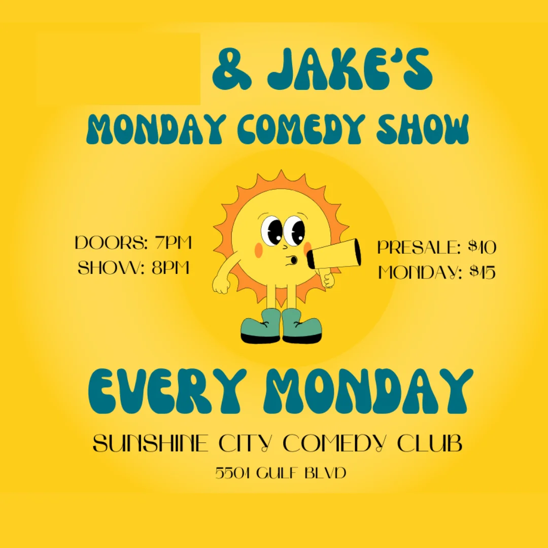Poster for & Jake’s Monday Comedy Show!