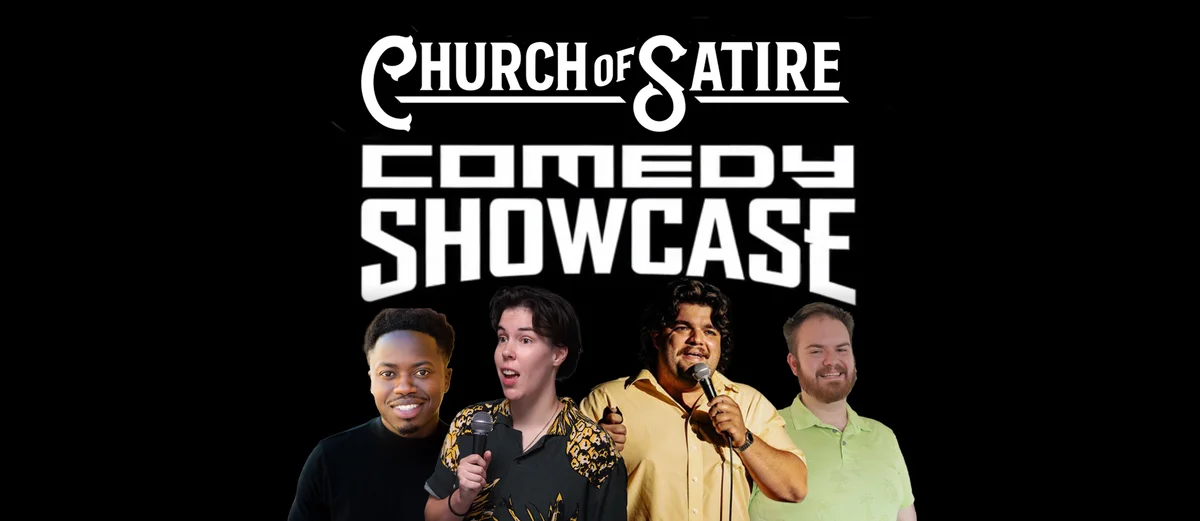 Poster for Church of Satire Comedy Showcase