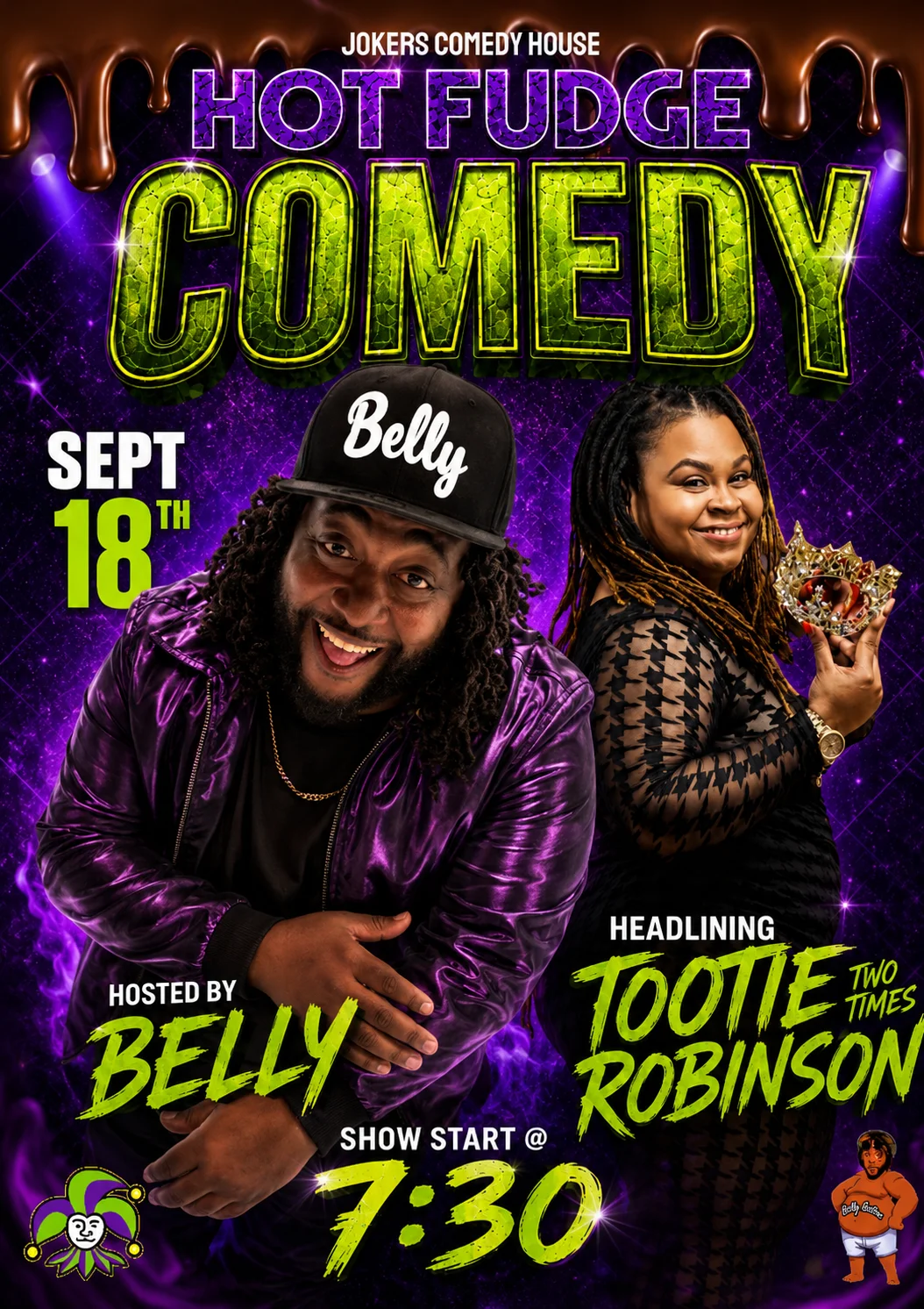 Poster for Hot Fudge Comedy w/ Tootie 2Times Robinson