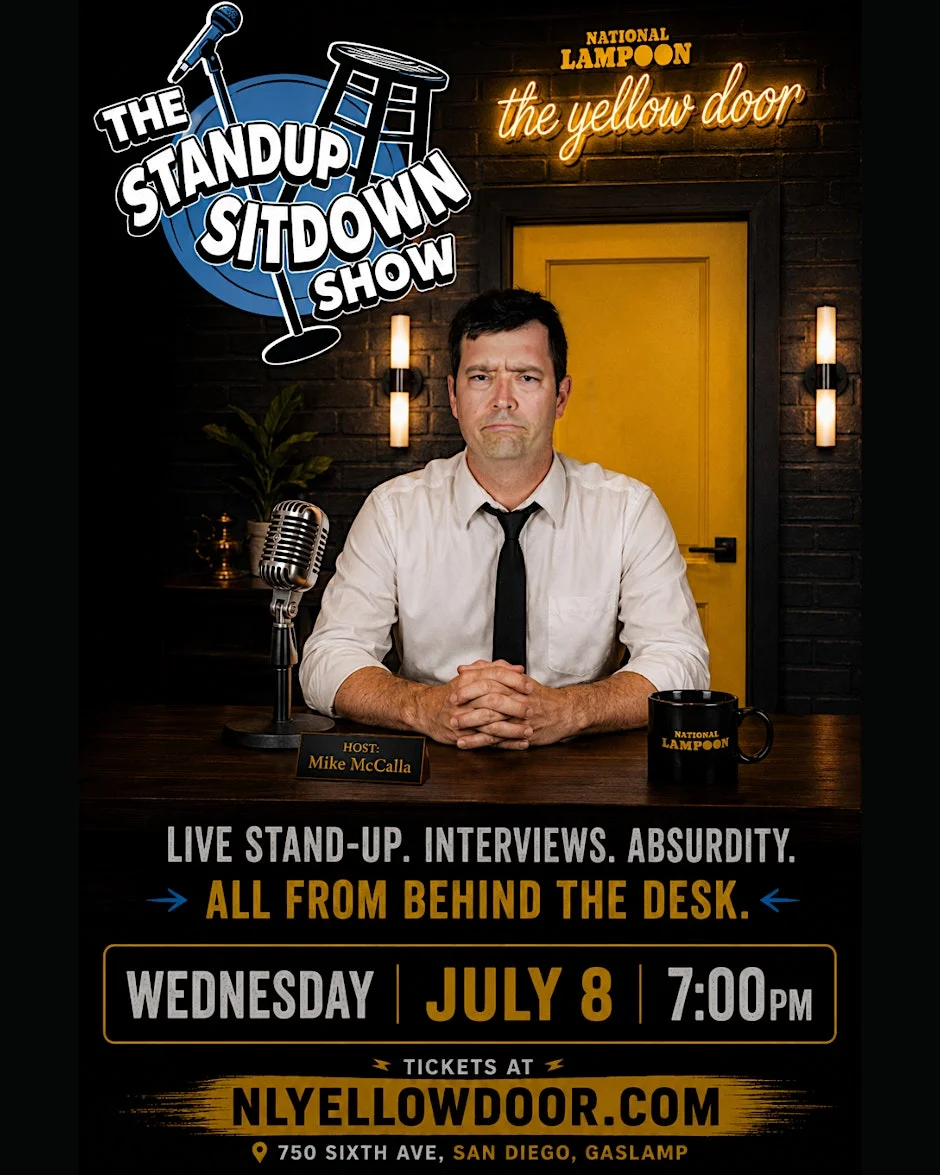 Poster for The Standup Sitdown Show — Comedy at National Lampoon: The Yellow Door