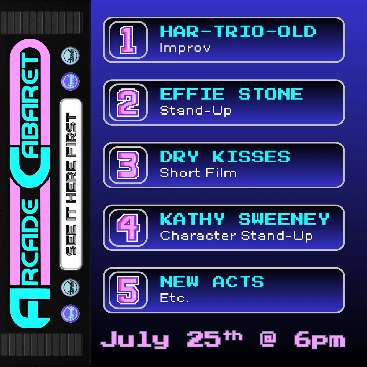 Poster for Arcade Cabaret