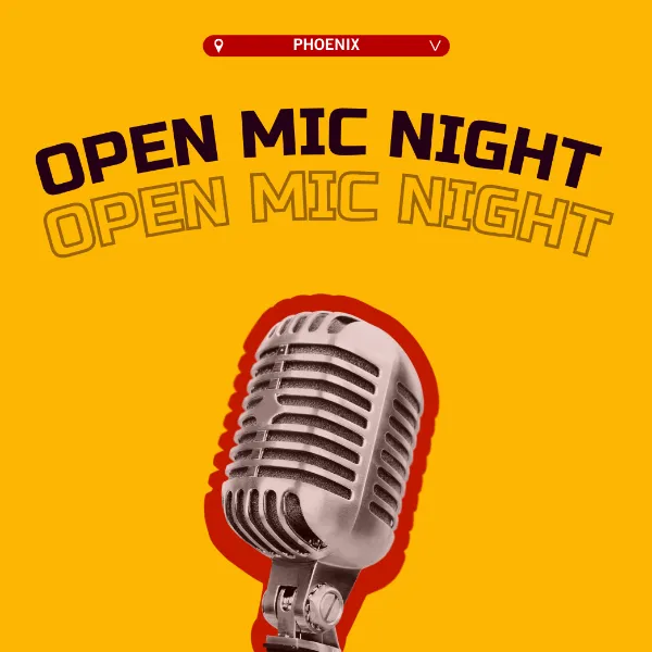 Poster for Open Mic Night