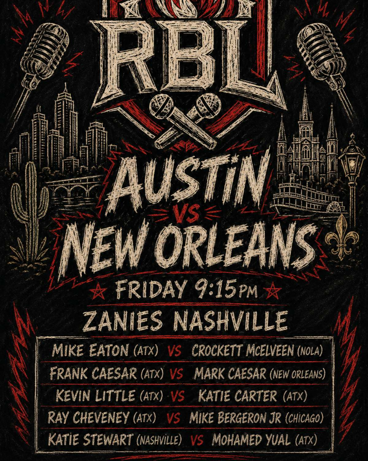 Poster for Roast Battle League: Nashville