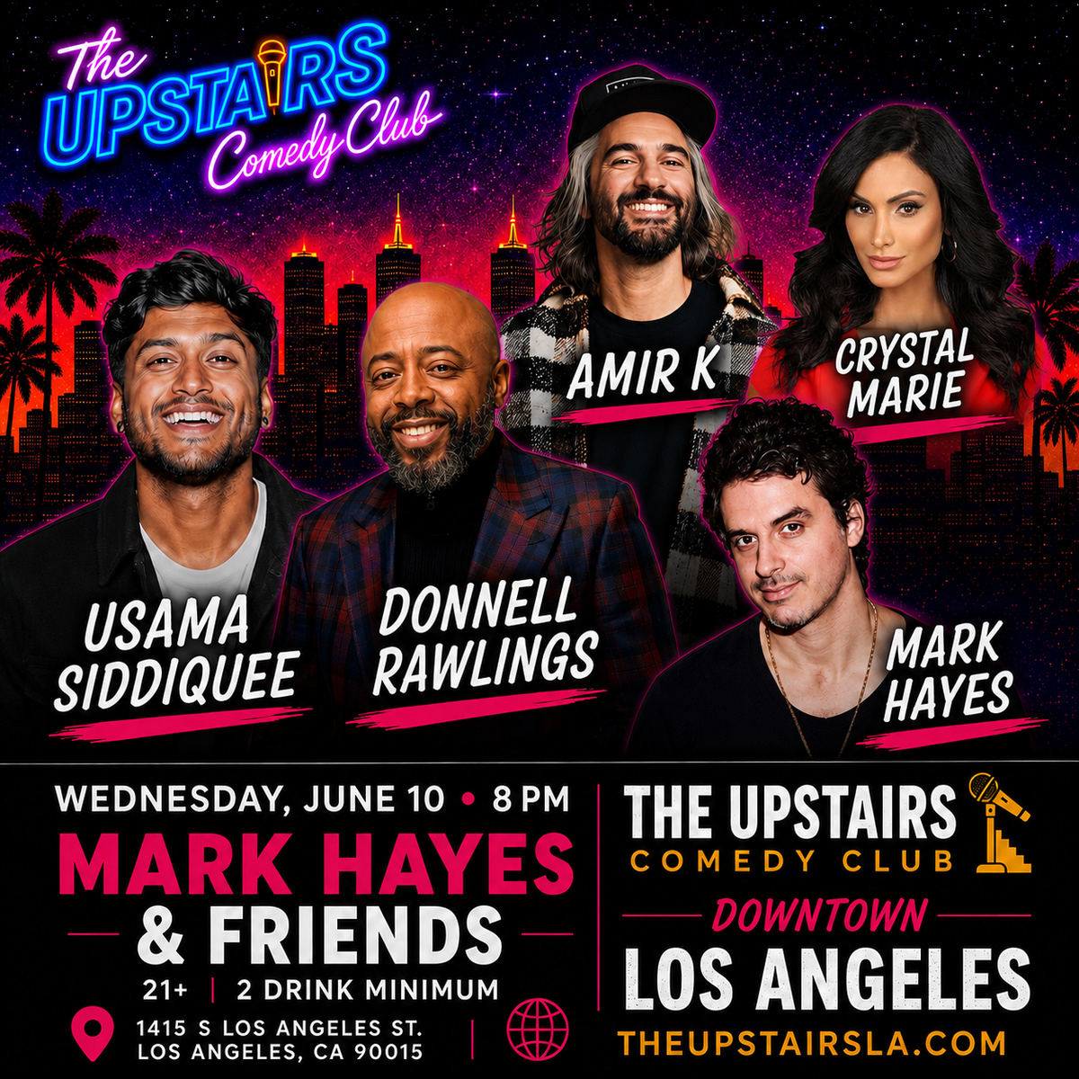 Poster for The Upstairs Comedy Showcase