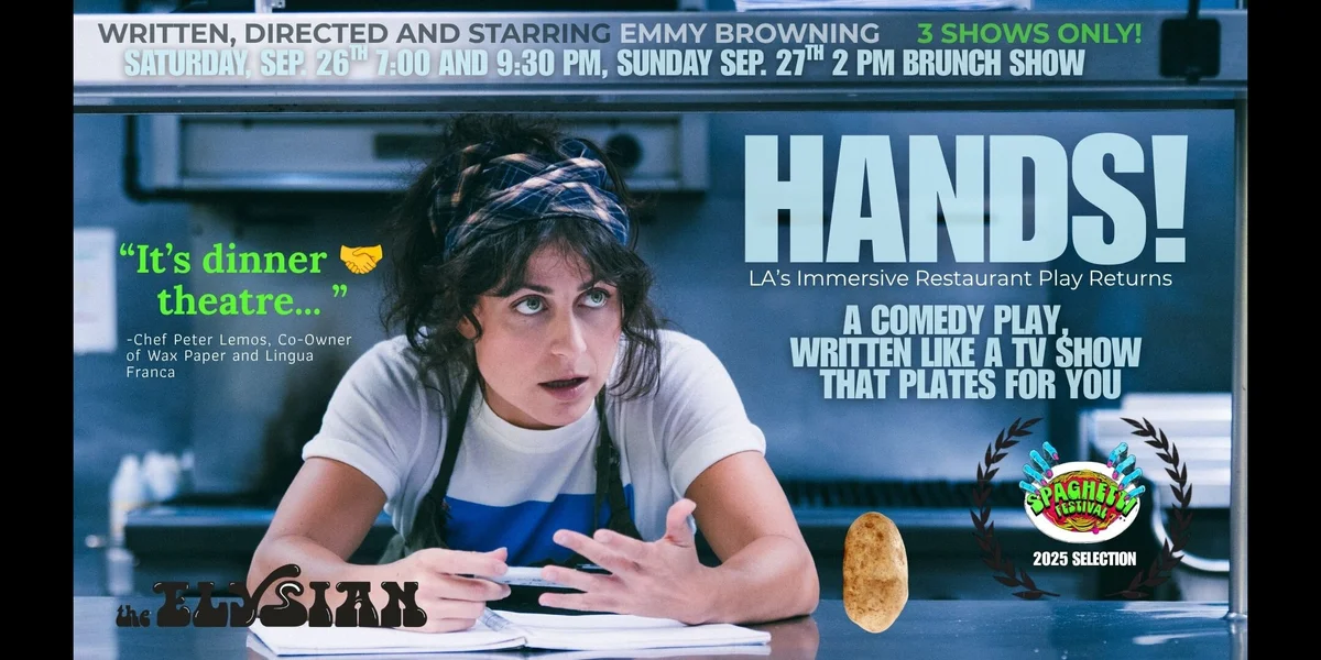 Poster for HANDS! LA's Restaurant Play