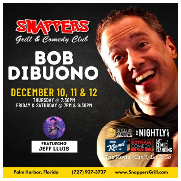 Poster for Bob Dibuono Comedy