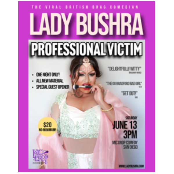 Poster for LADY BUSHRA: PROFESSIONAL VICTIM