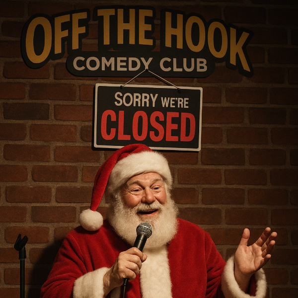 Poster for Off the Hook Comedy Club is Closed for Christmas!