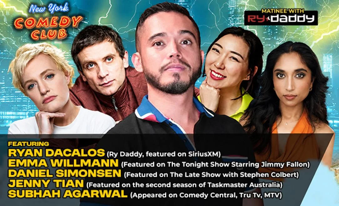 Poster for Matinee with Ry Daddy ft: Emma Willmann, Daniel Simonsen, Jenny Tian, Subhah Agarwal, Ryan Dacalos