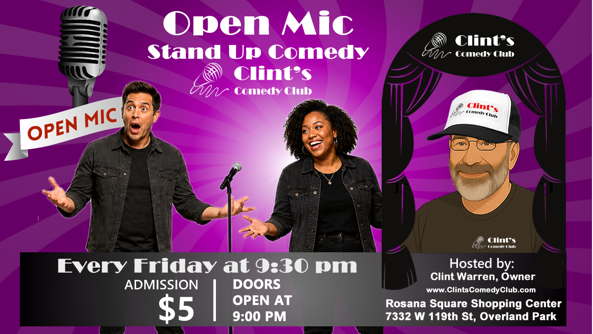 Poster for Open Mic Friday - June 26th