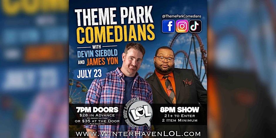 Poster for Theme Park Comedians LIVE!