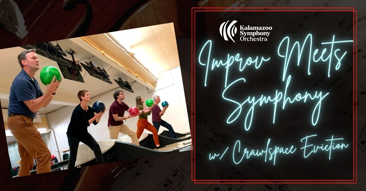 Poster for Improv Meets Symphony – July 9 at 6:30 p.m.