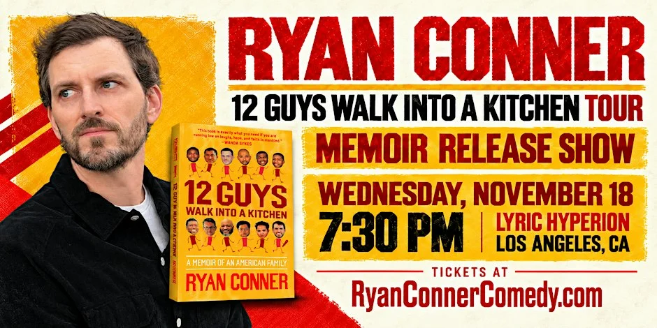 Poster for Ryan Conner's Memoir Release Show