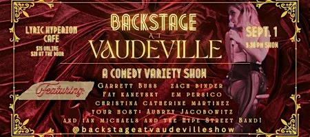 Poster for Backstage at Vaudeville
