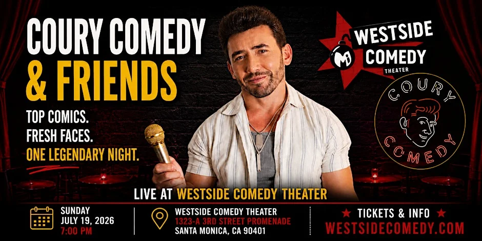 Poster for Coury Comedy and Friends