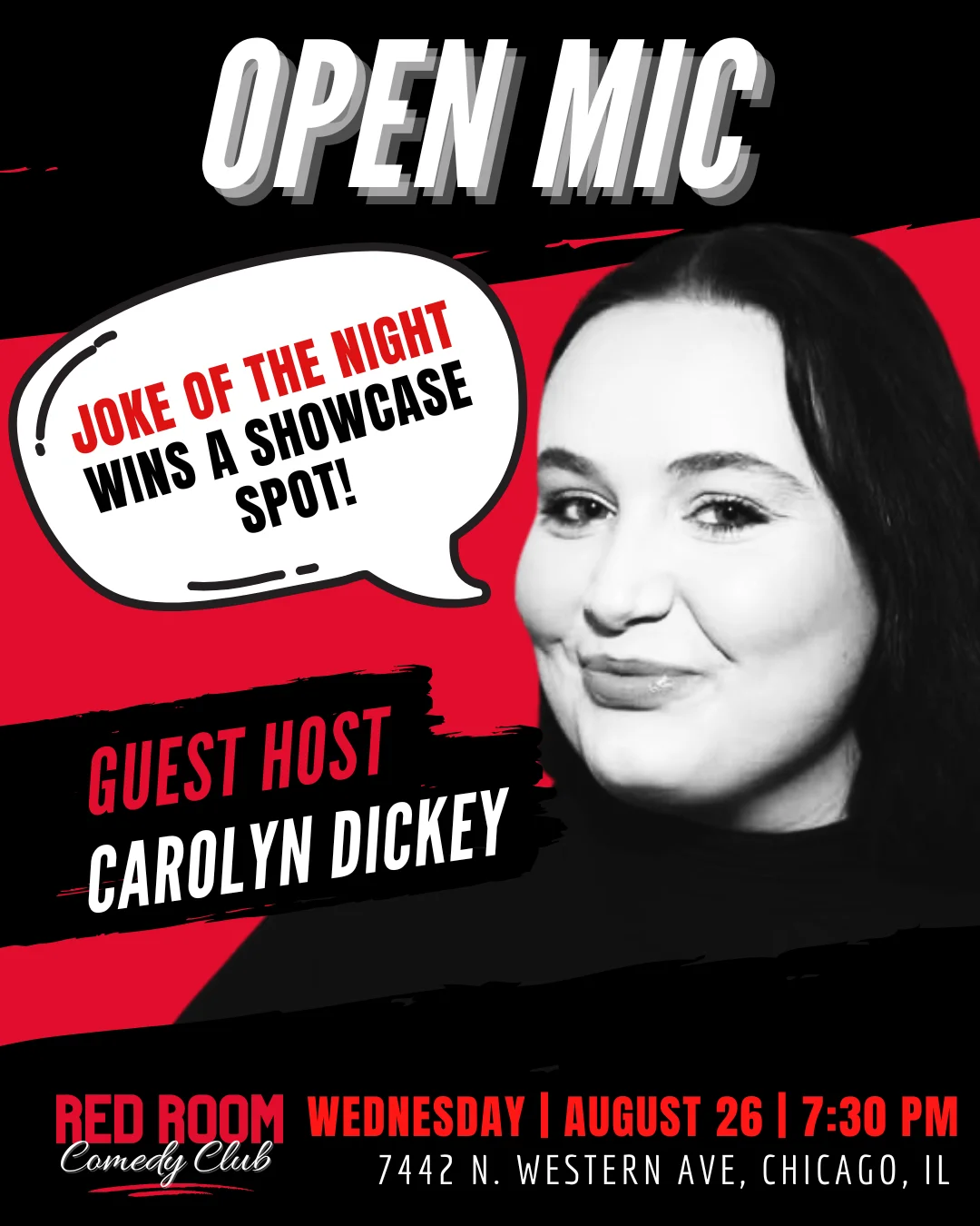 Poster for RED ROOM OPEN MIC