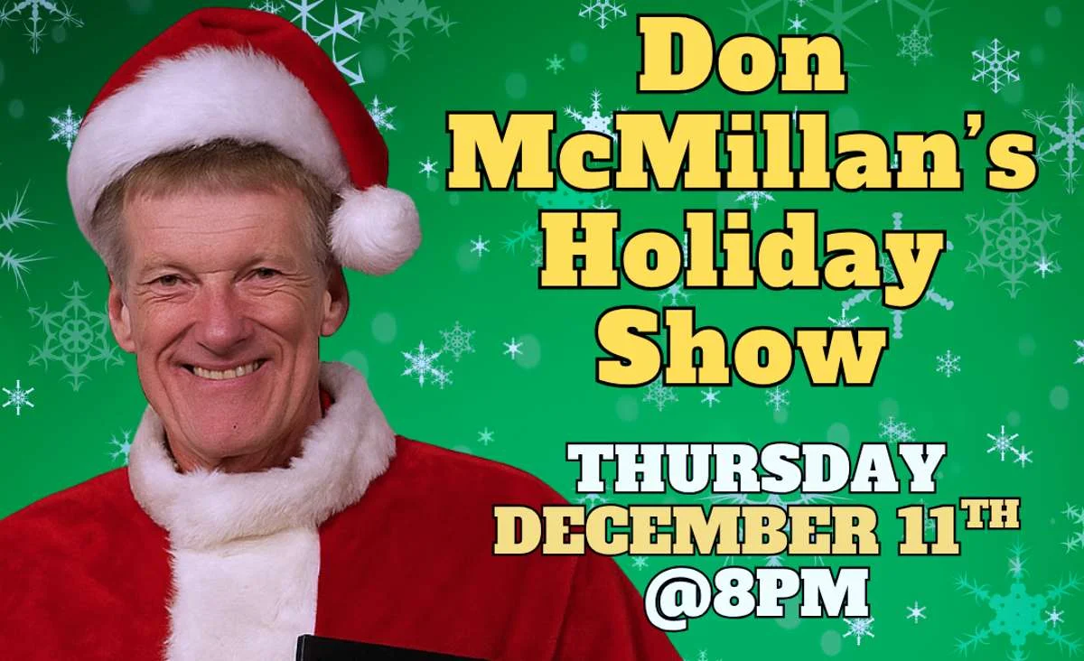 Poster for DON McMILLAN’s Holiday Show!