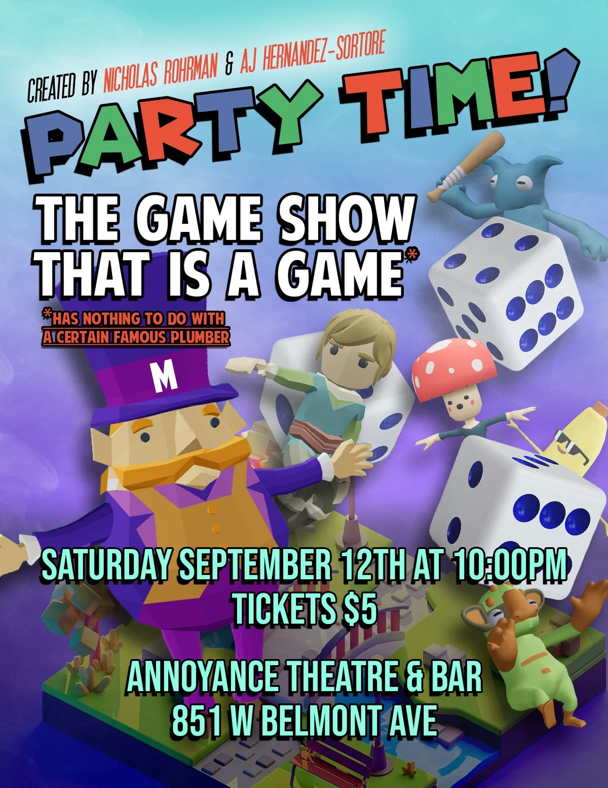 Poster for Party Time: The Game Show that is a Game