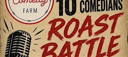 Poster for Roast Battle | The Comedy Farm | Sept 3 | 8:00 PM| $10 | McGarvey's Altoona