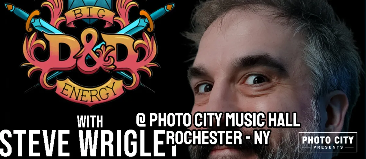Poster for Rochester Comedy Festival - D&D Energy with Steve Wrigley