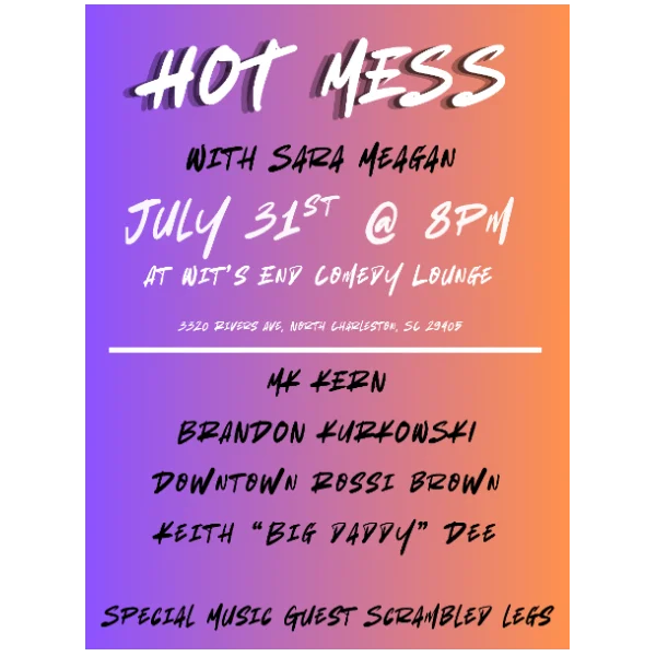 Poster for Hot Mess with Sara Meagan