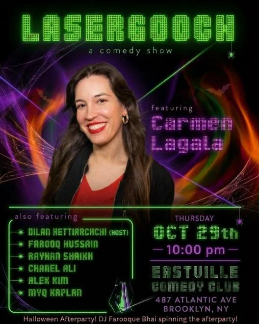 Poster for LASERGOOCH Featuring Carmen Lagala