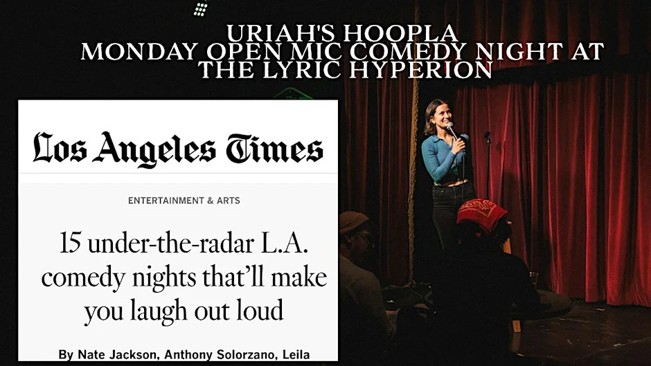 Poster for Hoopla Open Mic Comedy Night At Lyric Hyperion