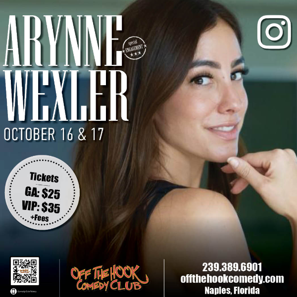 Poster for Comedian Arynne Wexler Live in Naples, Florida!