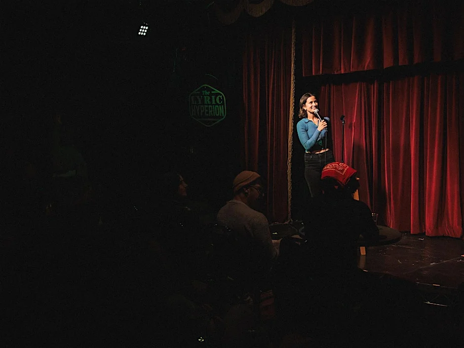 Poster for Hoopla Open Mic Comedy Night At Lyric Hyperion