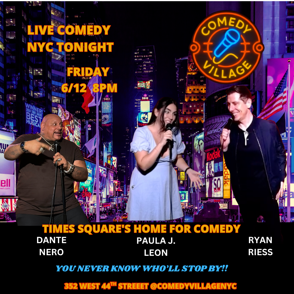 Poster for NYC Stand-Up | Fri, June 12th @8 PM
